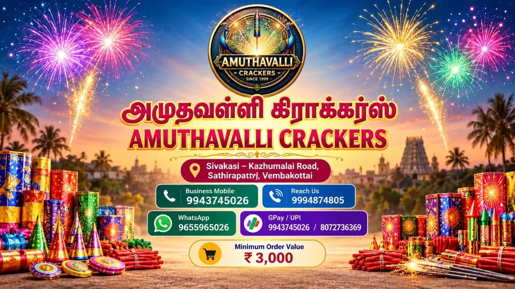 Amuthavalli Crackers - Quality Crackers, Best Prices, Safe Celebrations in Sivakasi